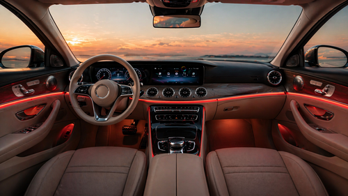 Car Dashboard Neon Red Wire Light 3 Meter – Flexible Ambient Interior Decorative Light Strip