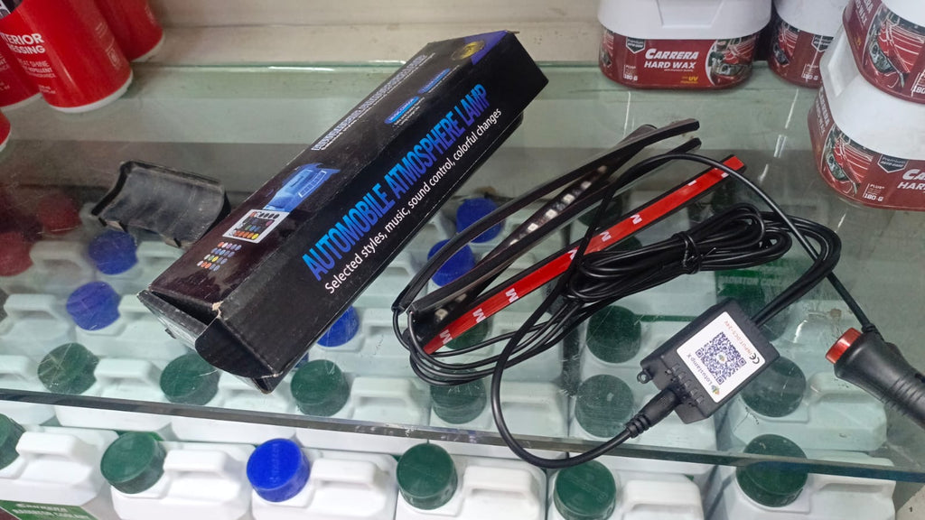 Car Atmosphere Light (12 LED Model) – Smart RGB Ambient Interior Lighting